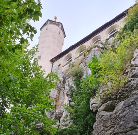 Erster Blick auf Burg Teck
