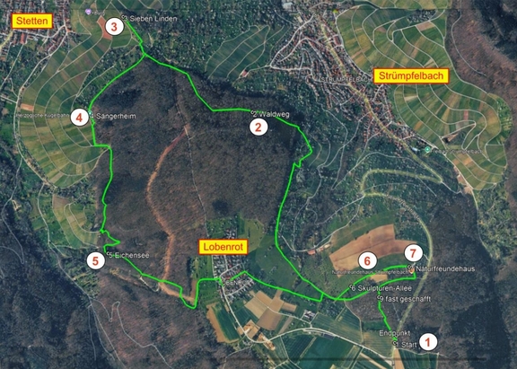 Der Routenverlauf.